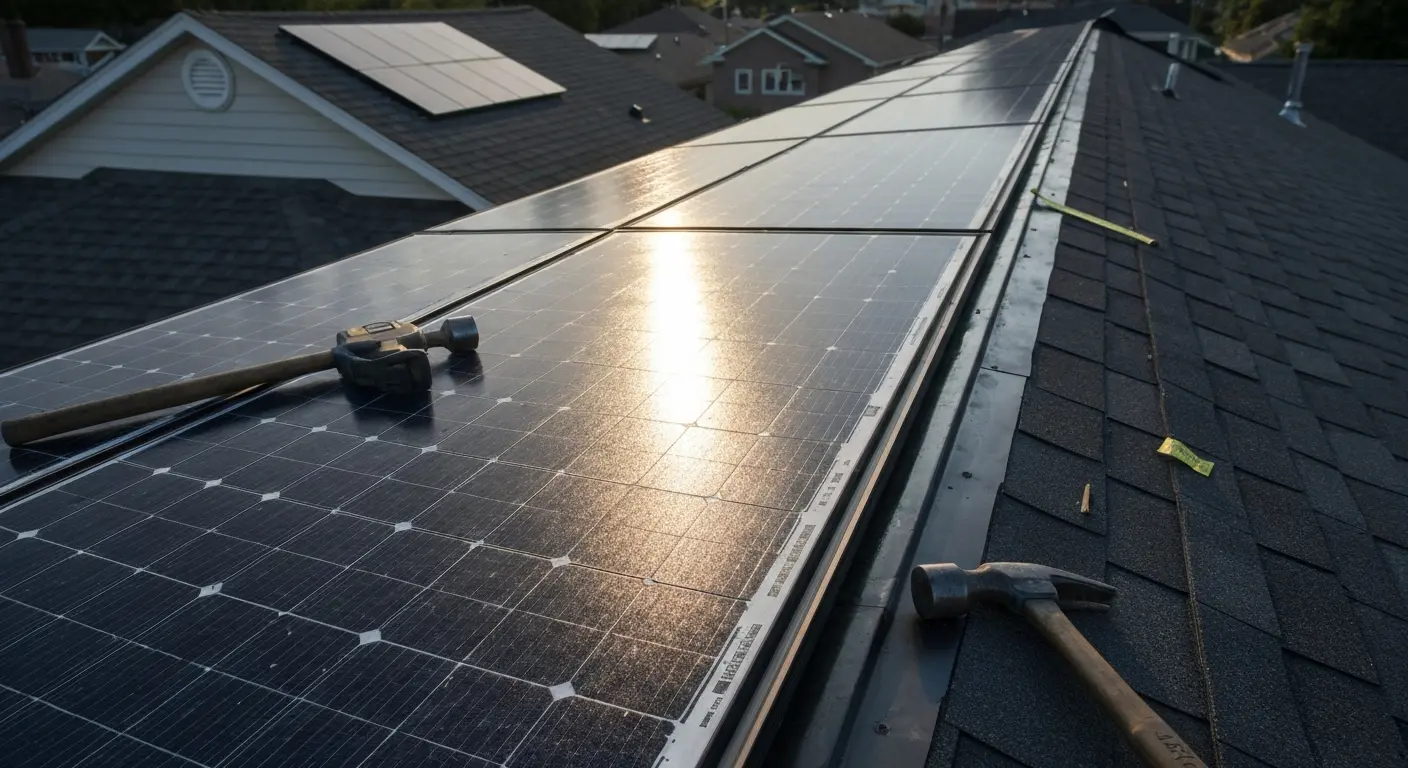 Solar panel installation