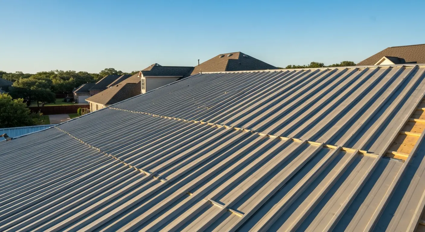 Metal roof panels