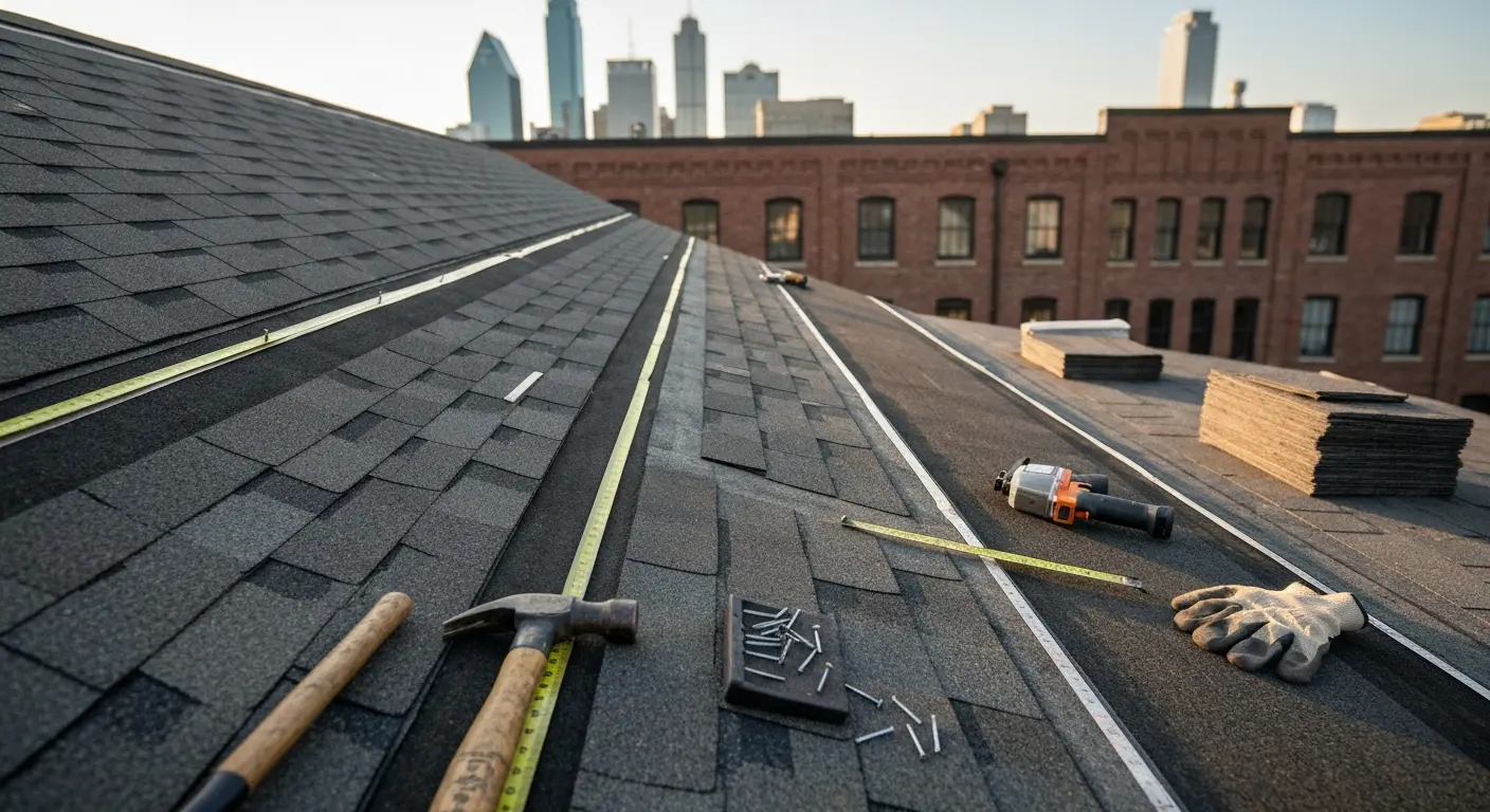 Residential roofing repair near Downtown Dallas