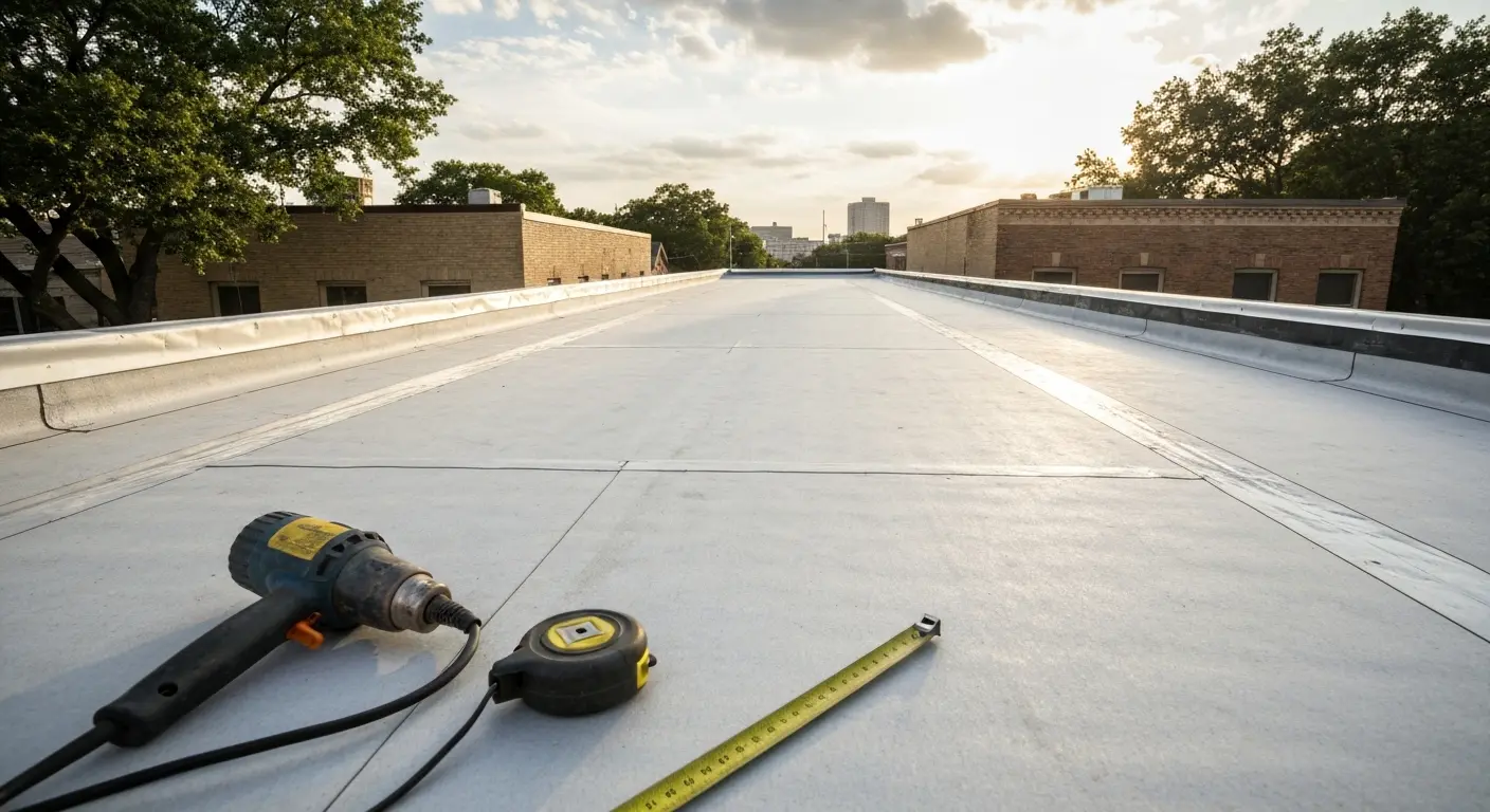 Commercial roofing project