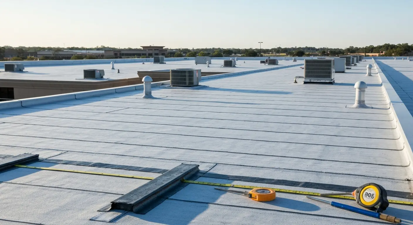 Commercial roofing project