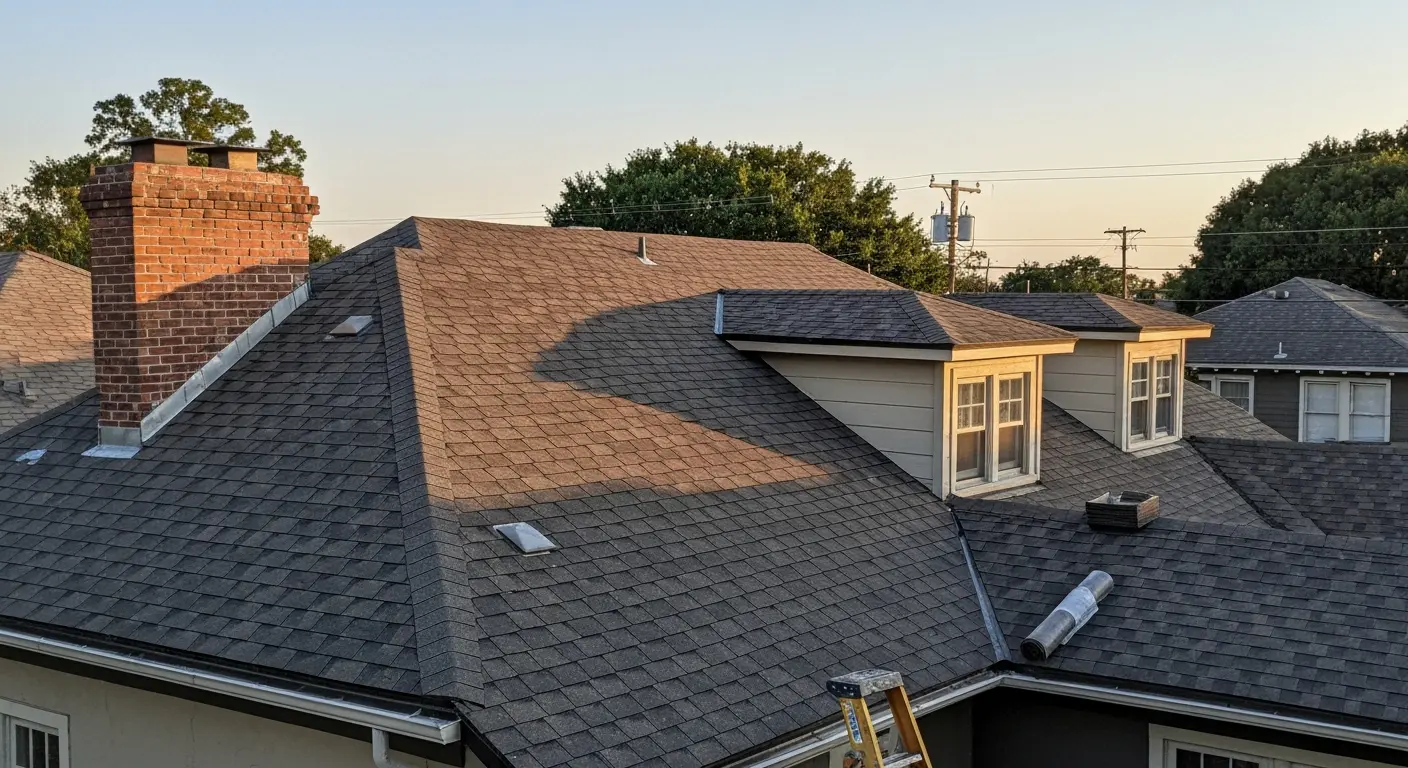 Residential roof installation in Heights