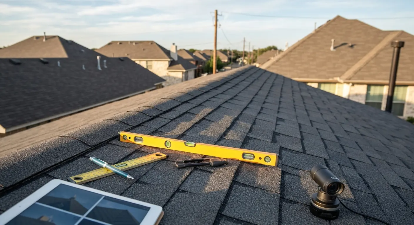 Professional roof inspection in Heights TX