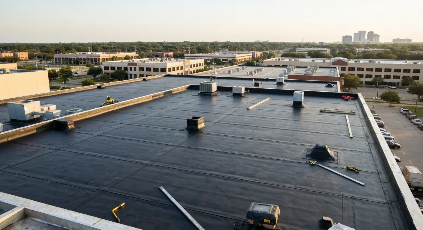 Commercial roofing project