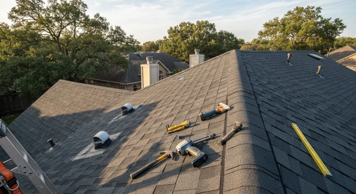 Roof repair work