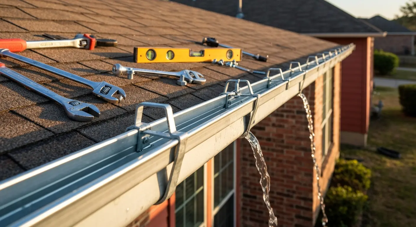 Sagging gutter repair