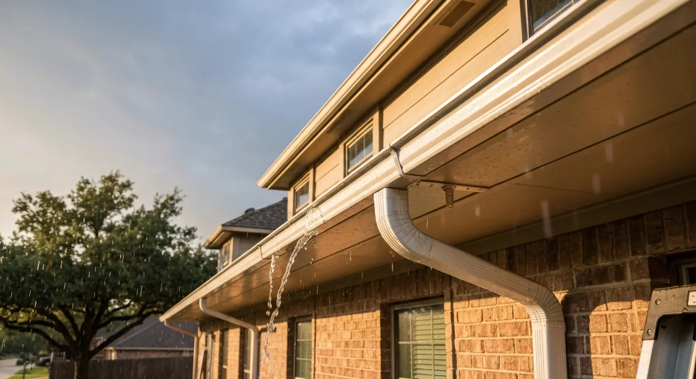 Seamless gutter installation