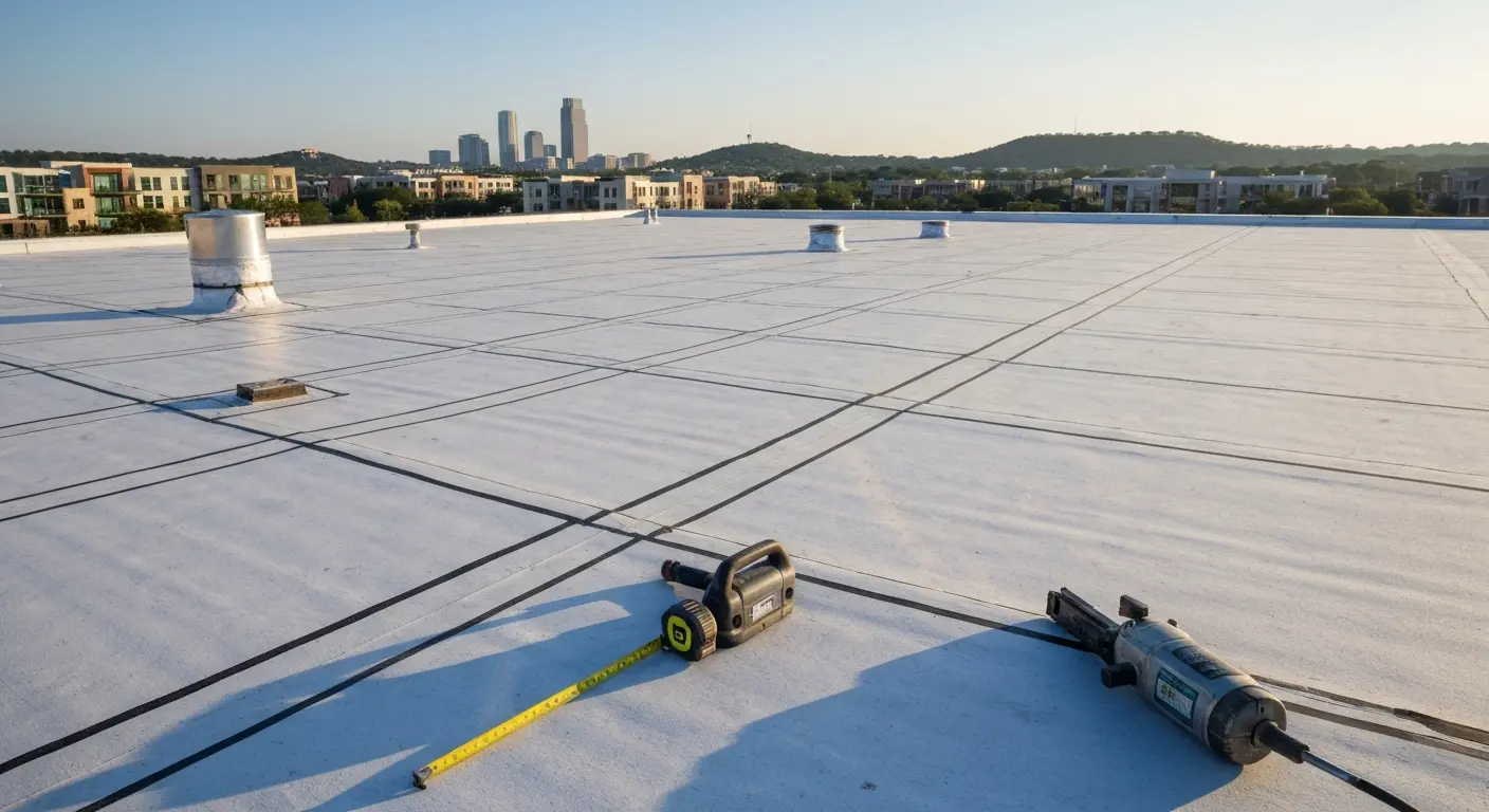 Commercial roofing project