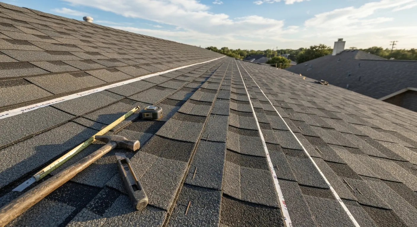 Residential roof installation