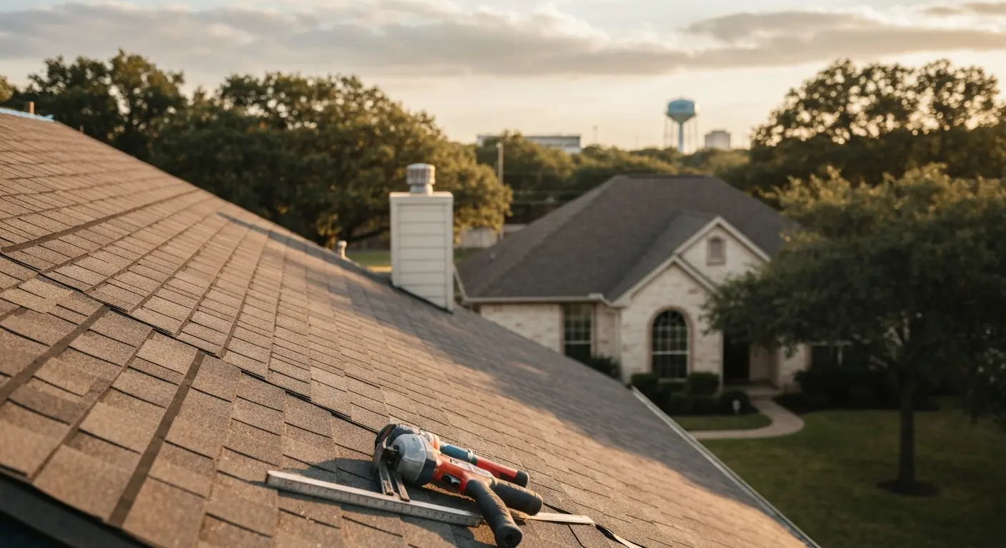 Residential roof installation