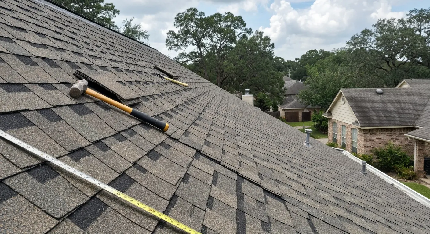 Roof repair work