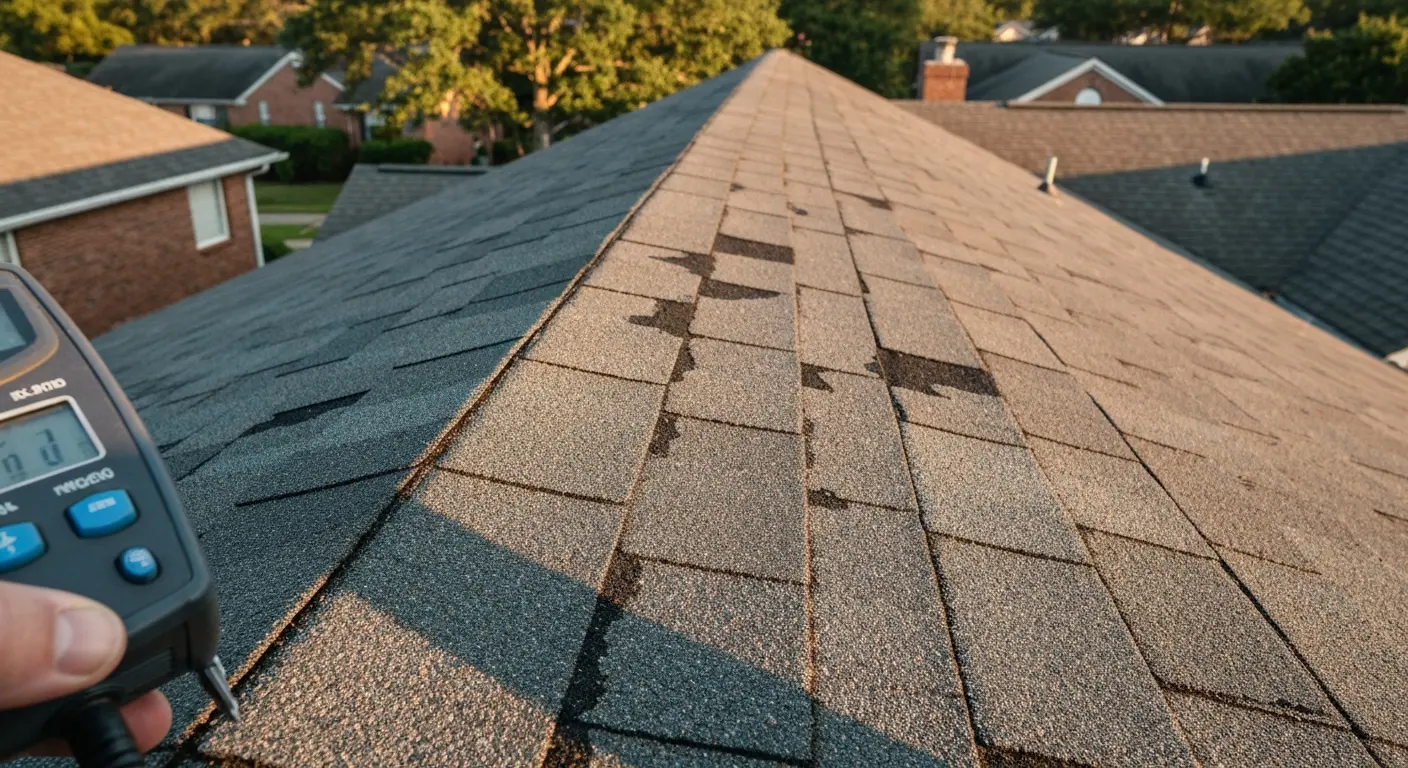 Roof damage inspection