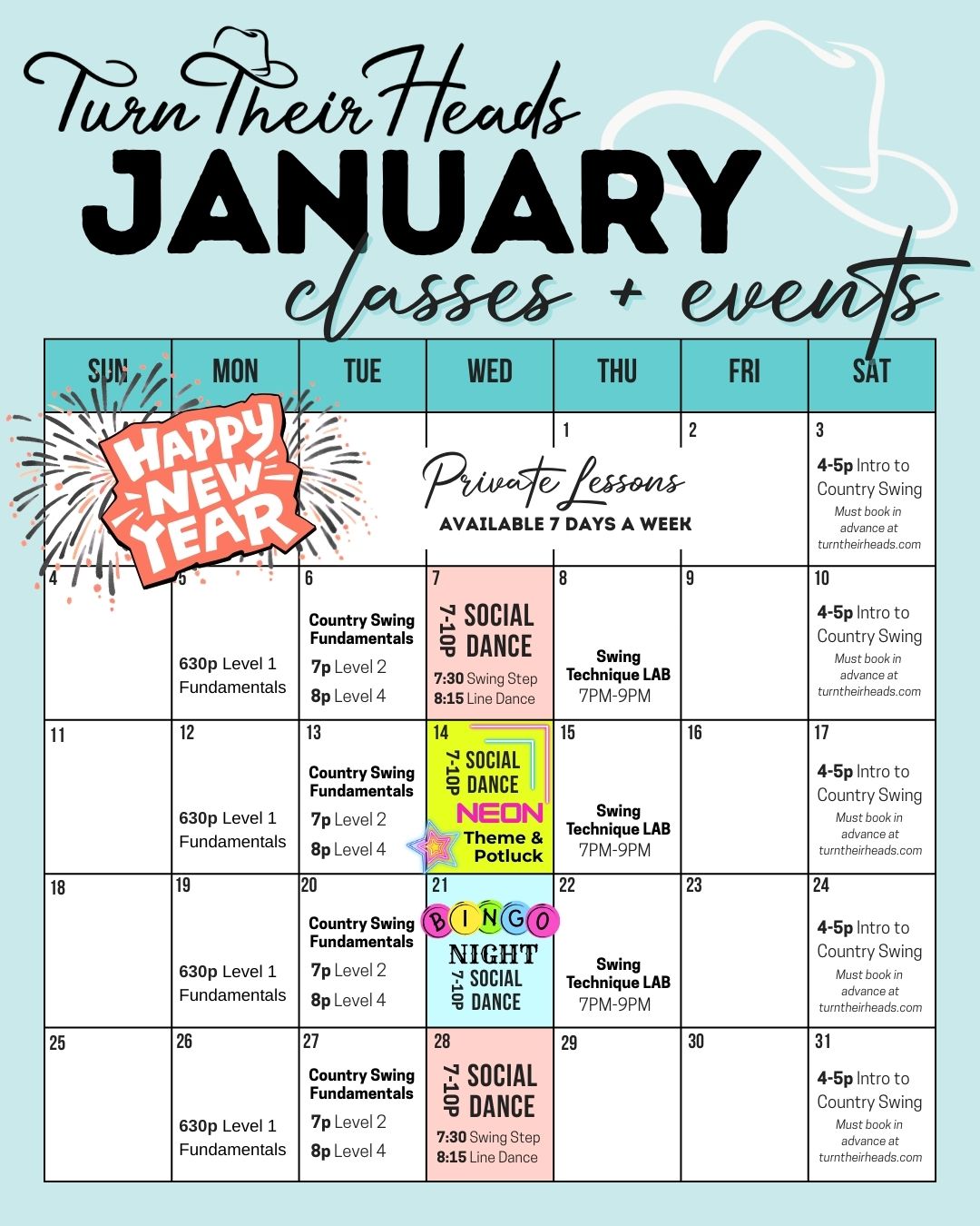 December event schedule