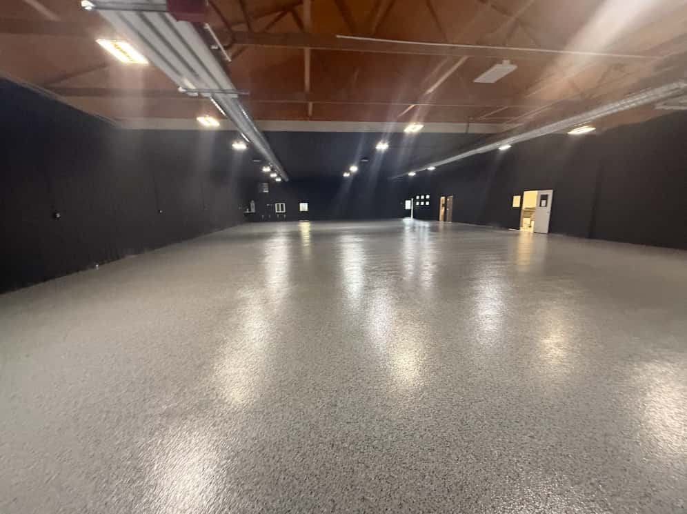 Commercial concrete overlay with a fresh durable finish