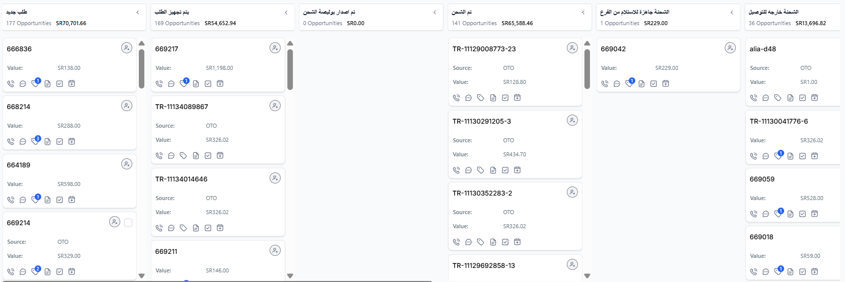 متابعة رحلة العميل