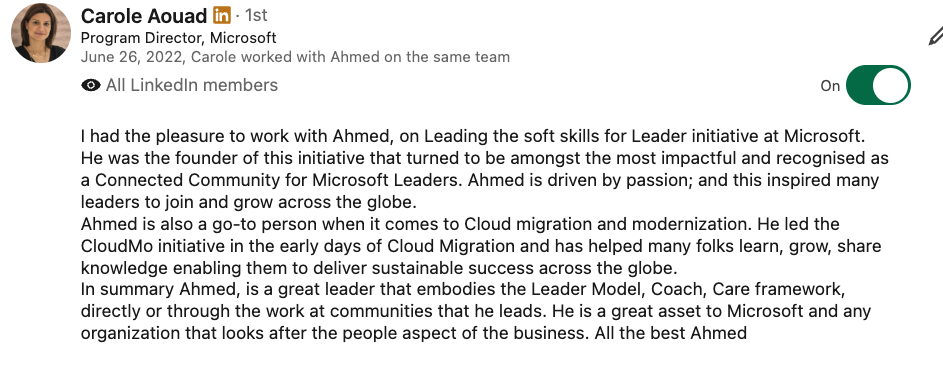 LinkedIn recommendation 16