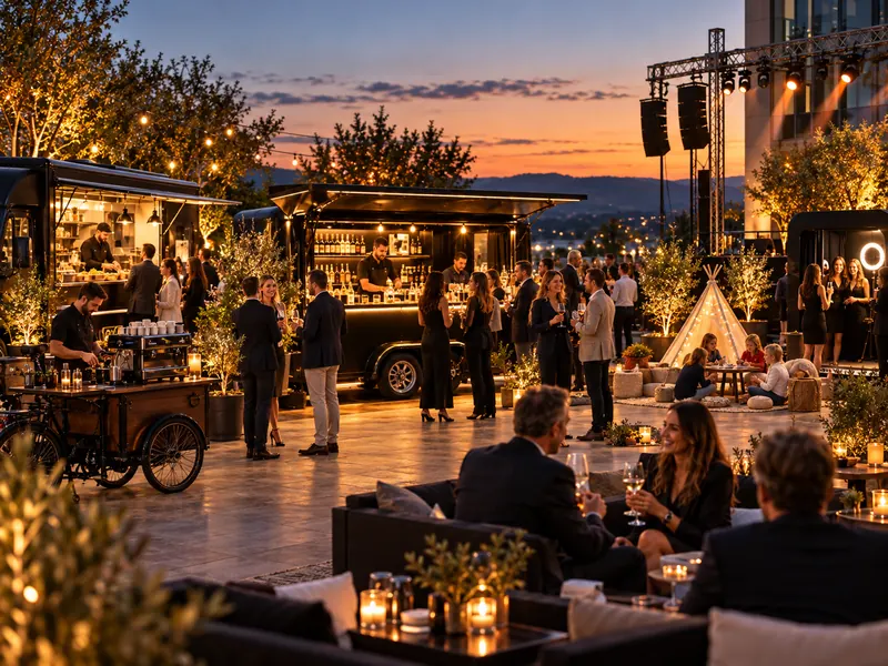 Komplett organisiertes Firmenfest mit Cocktailbar, Foodtruck, Coffee-Bike und Kinderprogramm