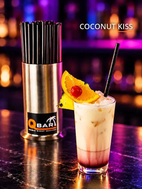 Cocktail Coconut Kiss an der QBAR