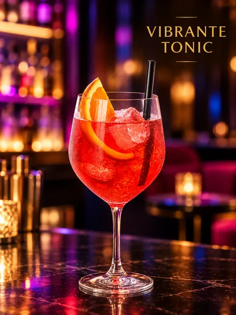 Cocktail Vibrante Tonic an der QBAR