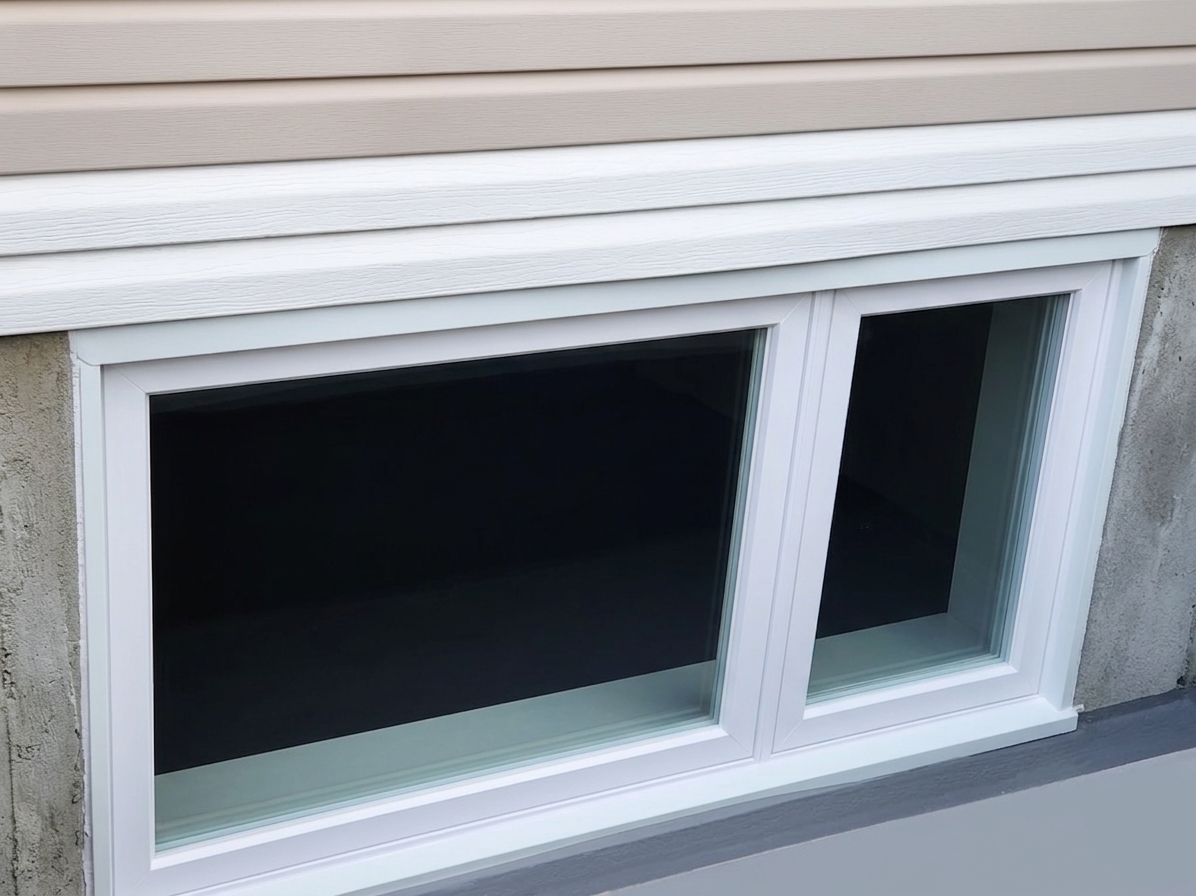 Basement sliding window replacement in Ottawa — installed by Advanced View Windows & Doors Inc.