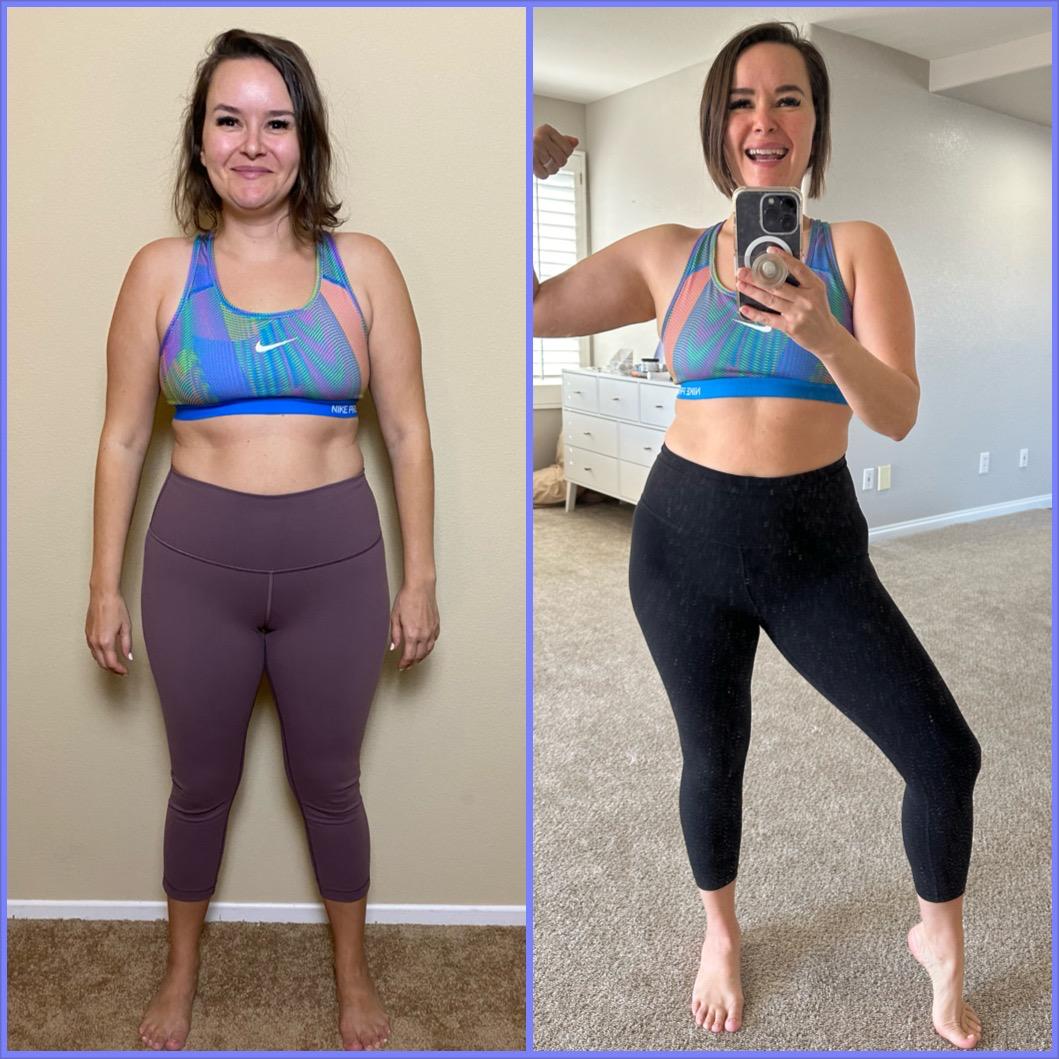 Andrea before and after