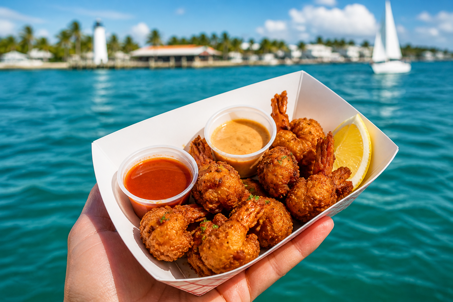 Shrimp basket in Key West Shrimp basket in Key West