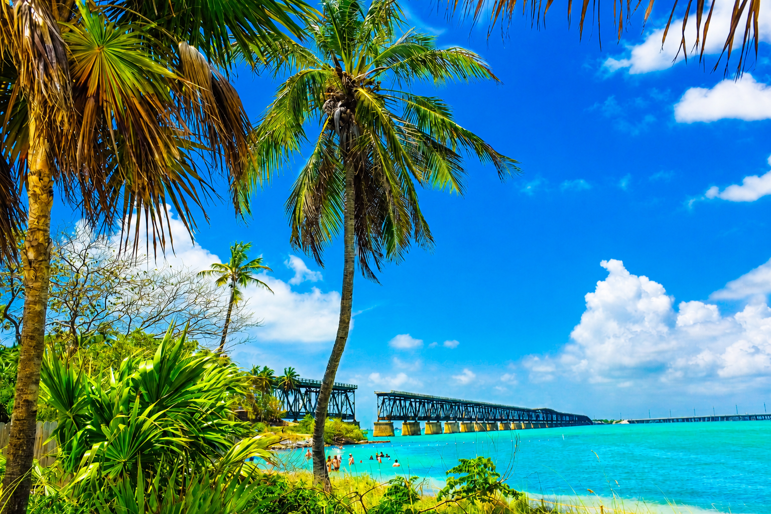 Old Railway at Bahia Honda State Park outside of Key West Florida