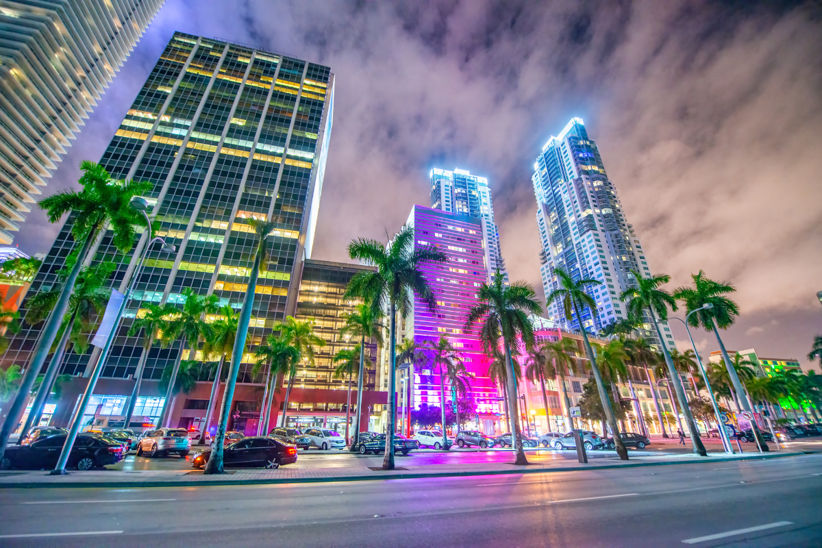 Miami skyline on our Key West vacation