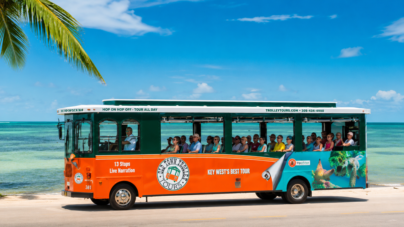 Trolley in Key West