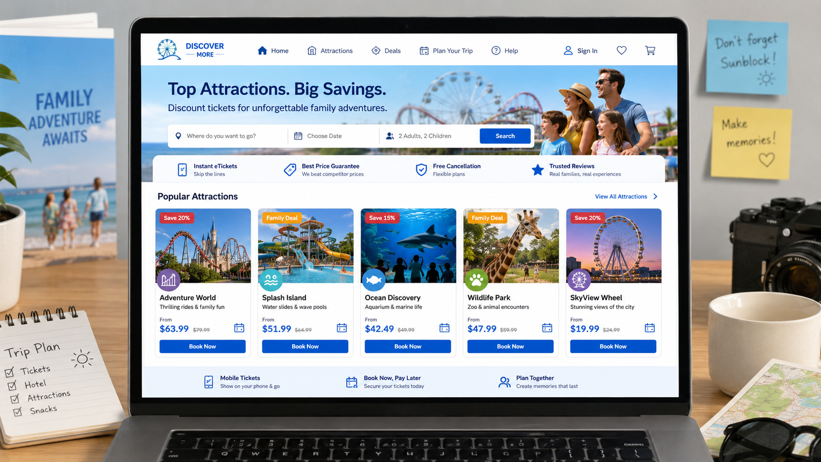 Travel savings website for attractions and tickets Travel savings website for attractions and tickets