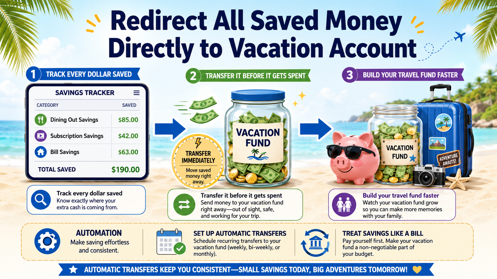 Travel savings graphic for investing money for travel expenses Travel savings graphic for investing money for travel expenses