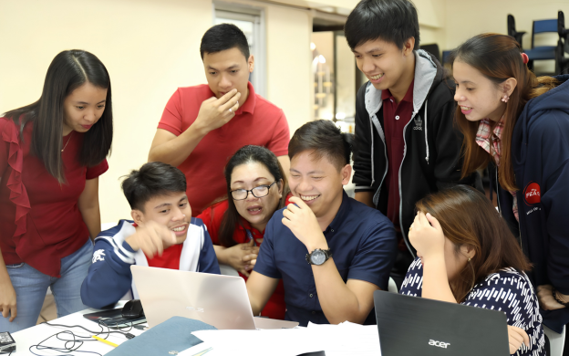 Hands-on workshop activity showing practical skill training
