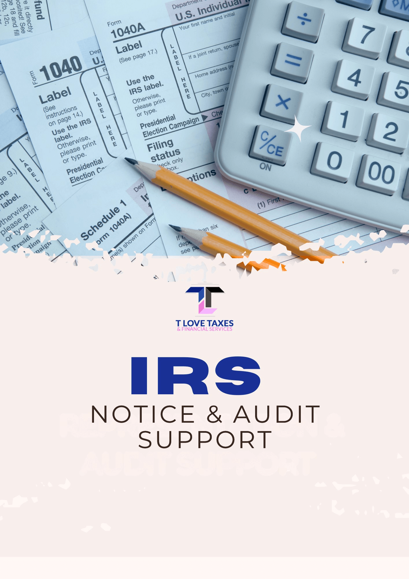 IRS notice and audit support at T Love Taxes & Financial Services