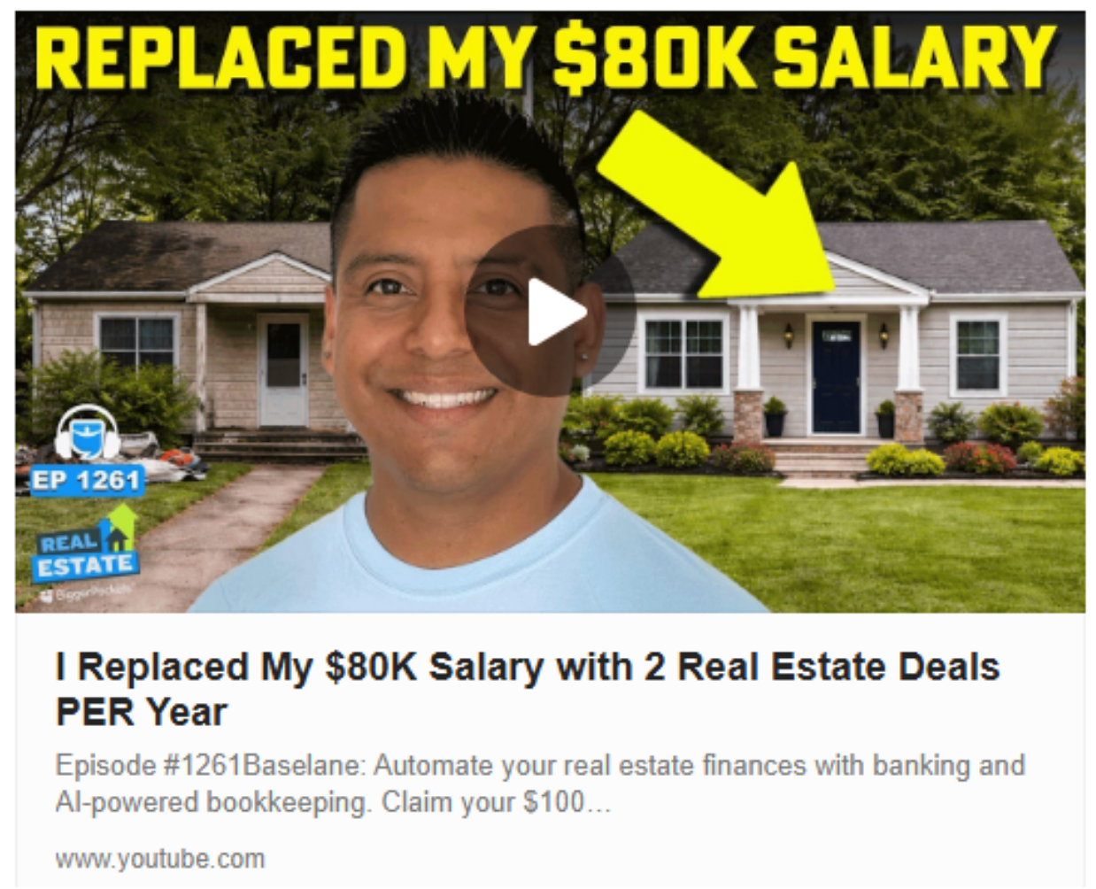 Martin replaced his $80K salary with real estate
