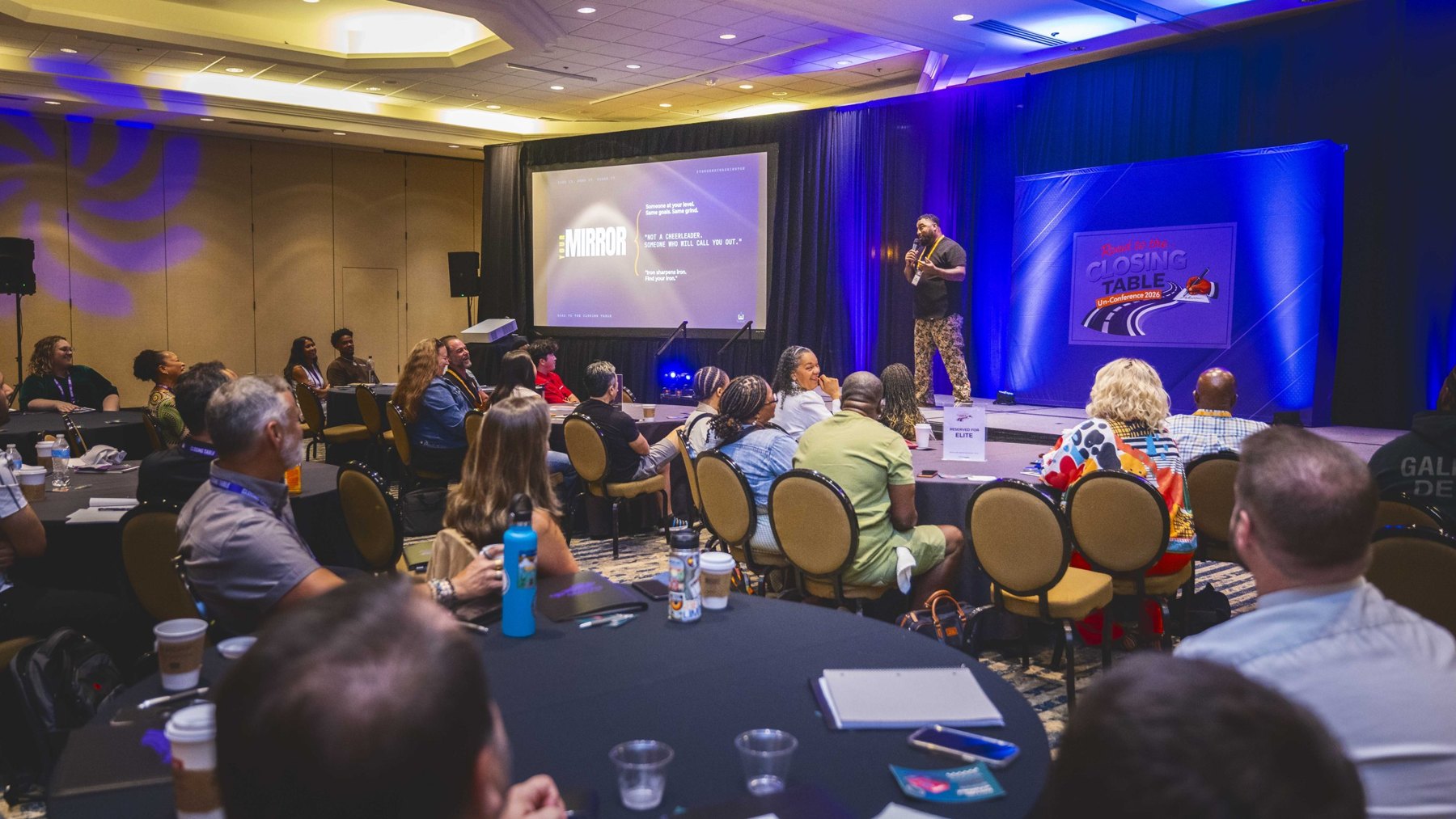 Attendees at the Closing Table live event