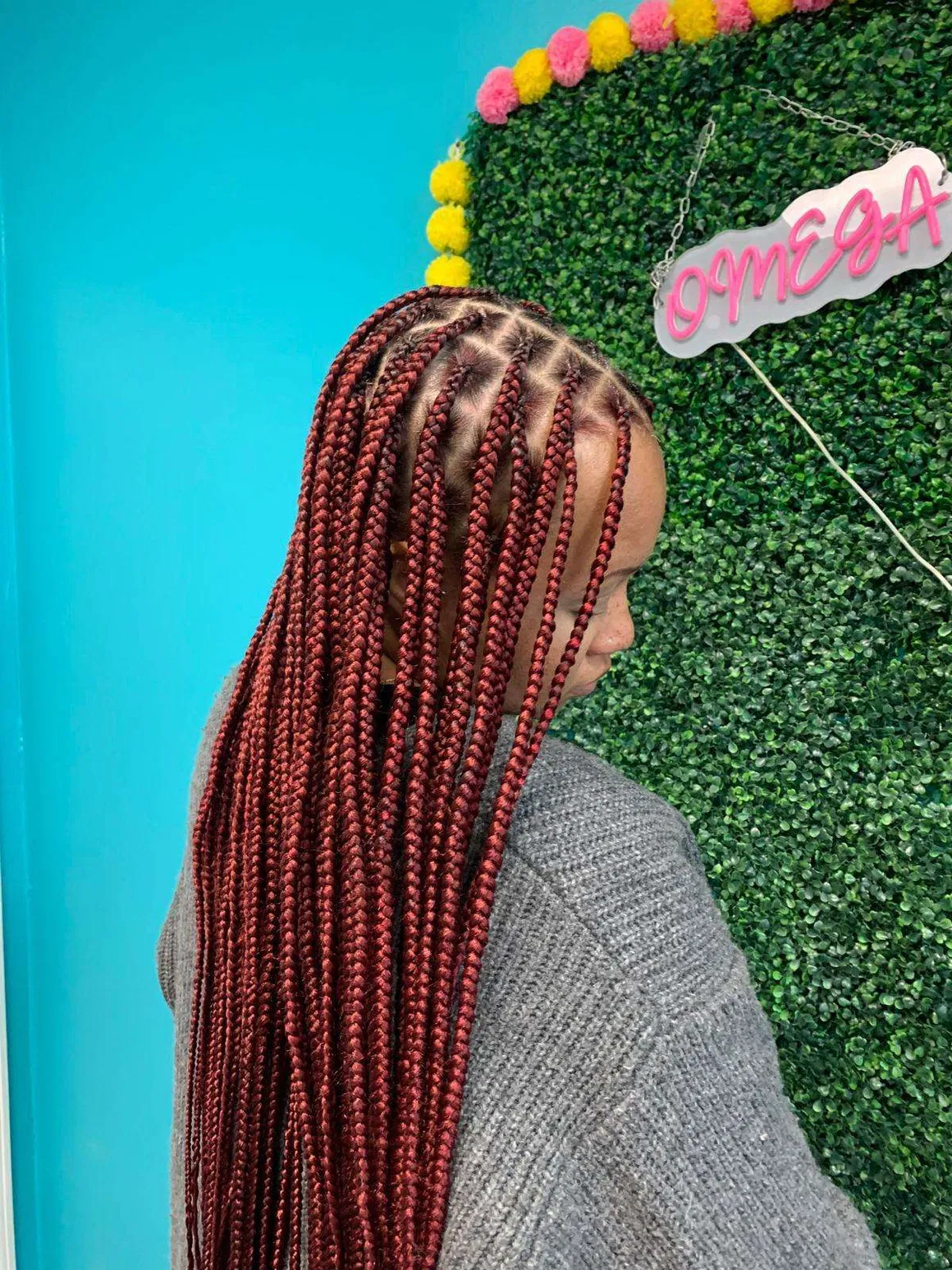 Omega hair braiding style 4