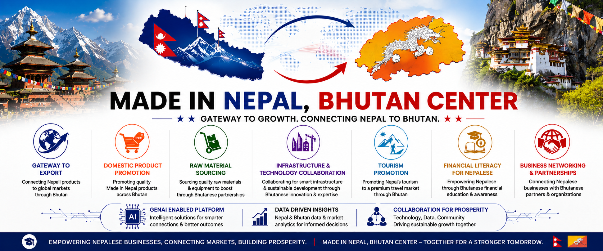 Nepal Bhutan Center Cover Header