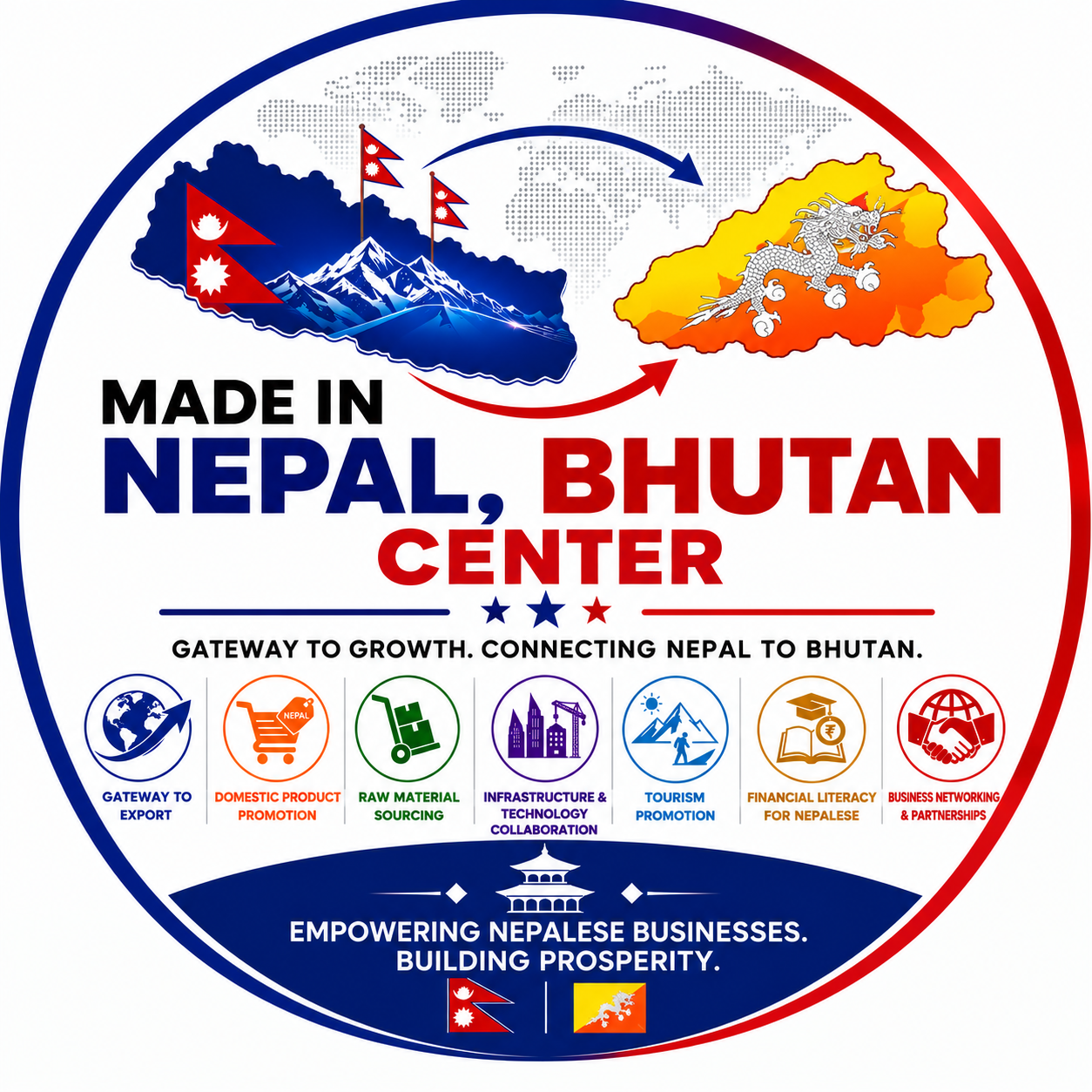 Made in Nepal, Bhutan Center Logo