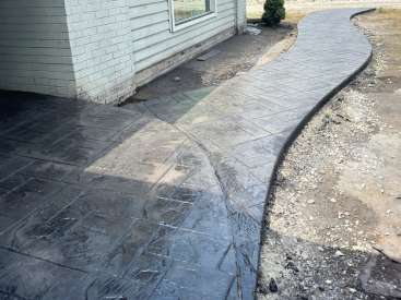 Stamped Concrete Walkway in Pittsboro
