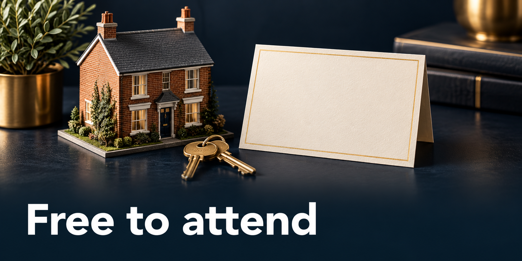 House keys and an invitation to the free webinar