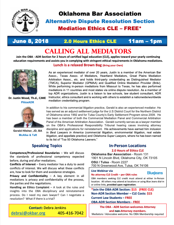  OBA-ADR Section Ethics CLE