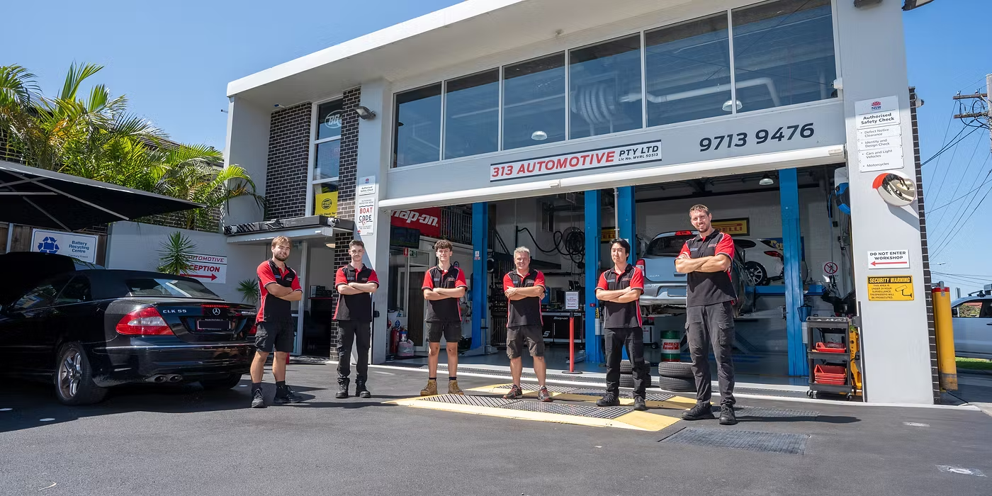 313 Automotive mechanics team at their Russell Lea workshop in Sydney