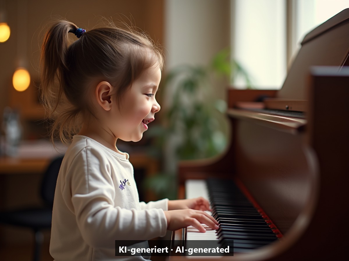 Fröhliche Tasten, Kinder-Klavier 3 Monate