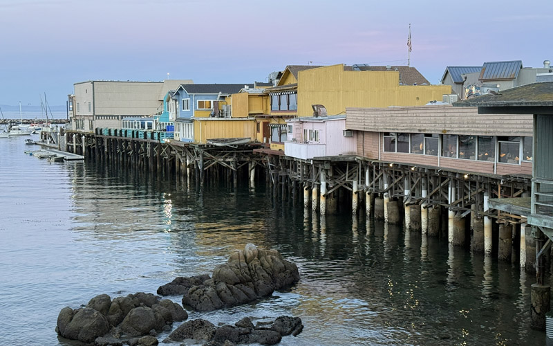Fishermans Wharf Monterey walking distance from Portola Hotel