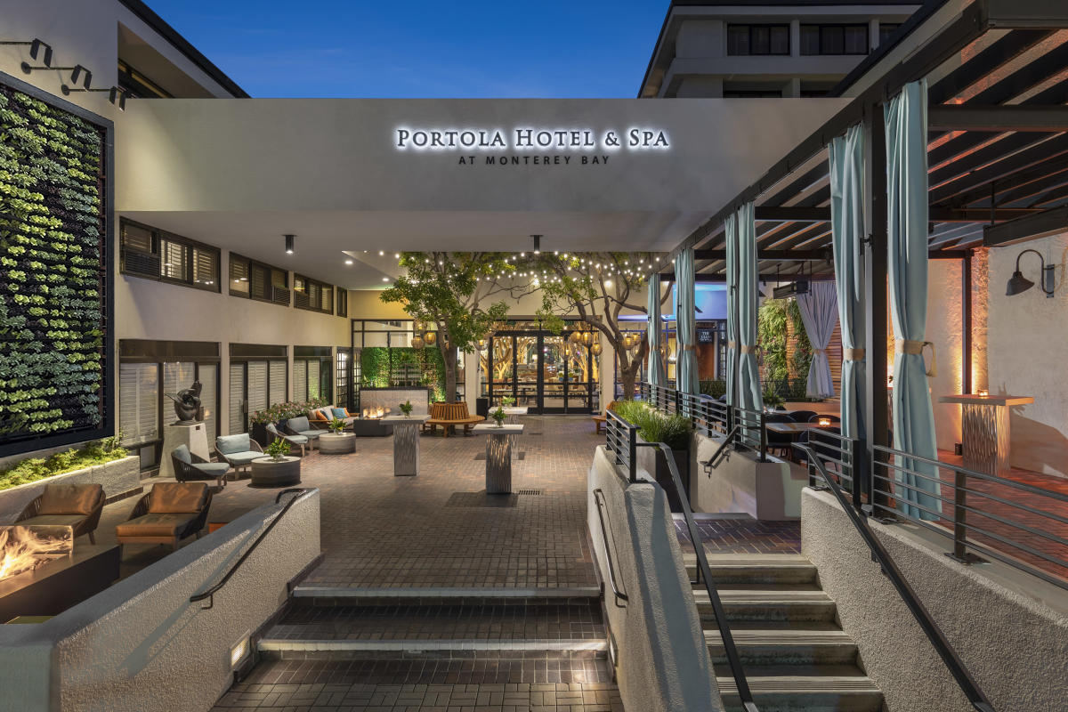 Portola Hotel and Spa at Monterey Bay living wall by Elevation Living Walls