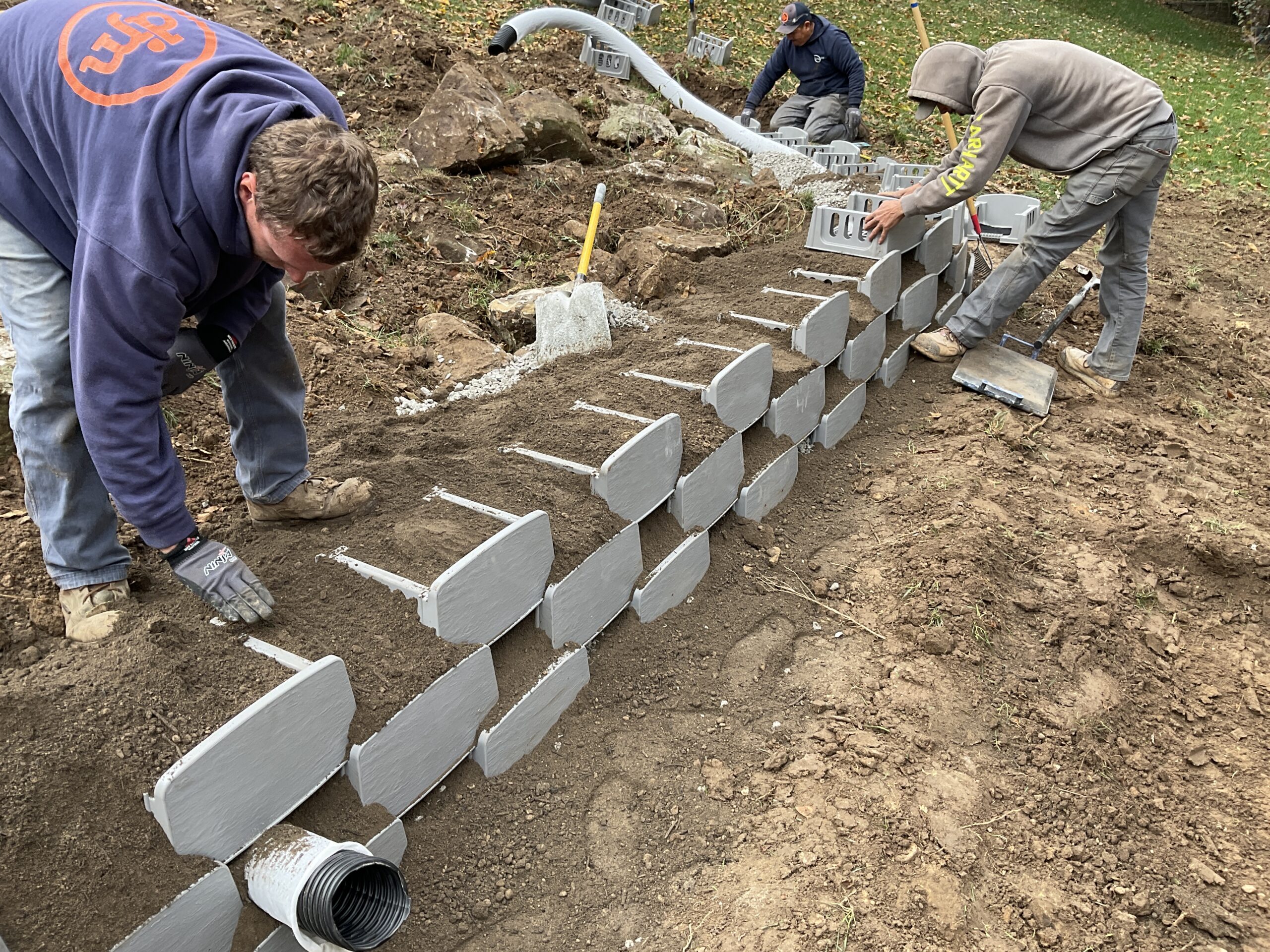 Varden block planting pocket with deep soil volume