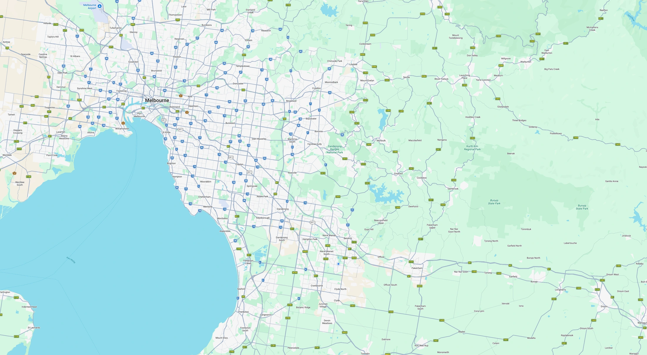 HR Homestyle Projects service area map across Melbourne and South East Melbourne