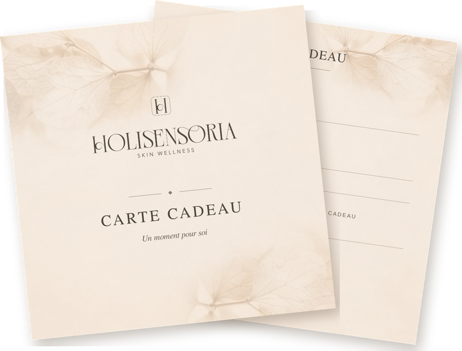 La carte cadeau Holisensoria, recto et verso