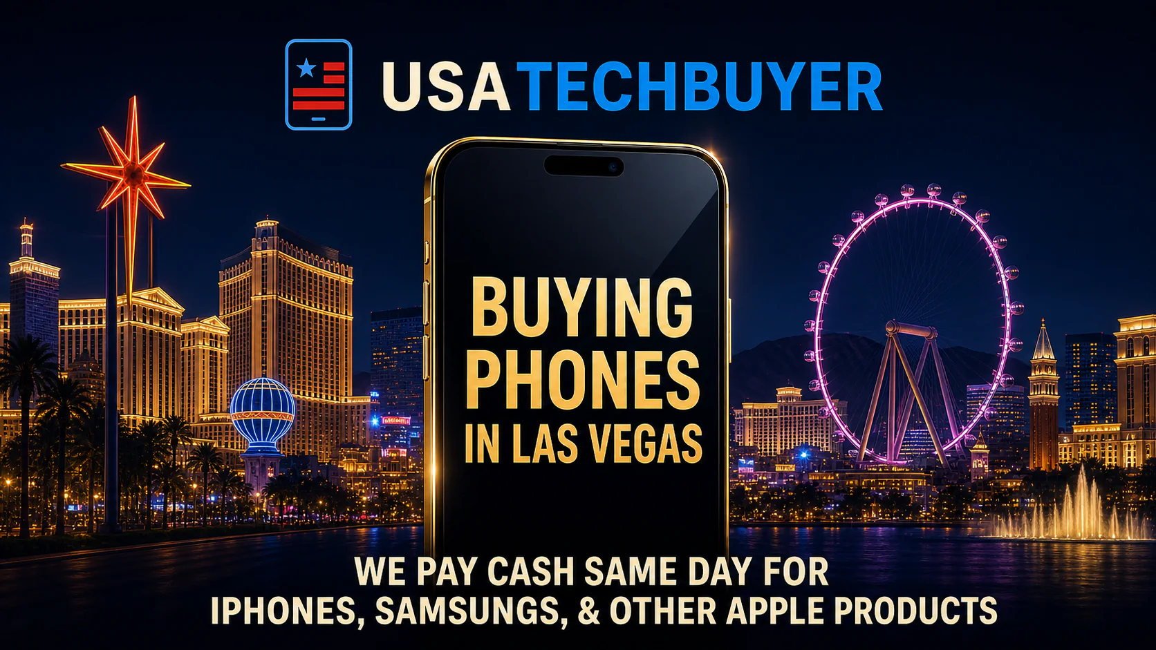 We buy phones for cash in Las Vegas