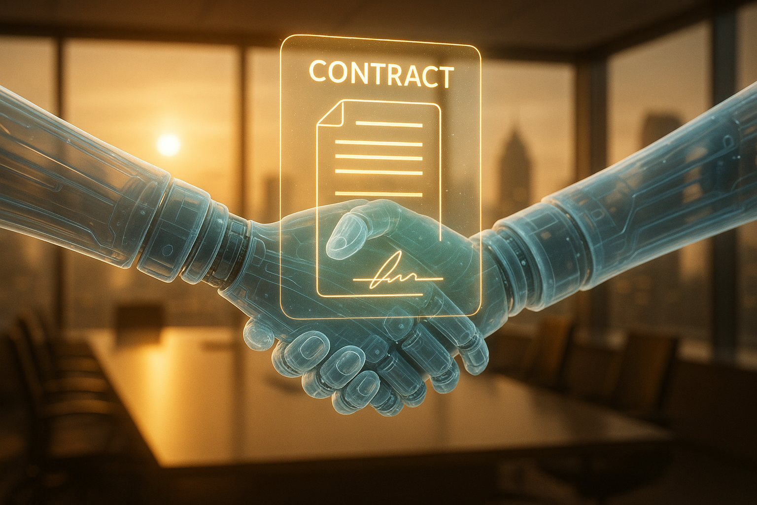 AI agents negotiating a business deal